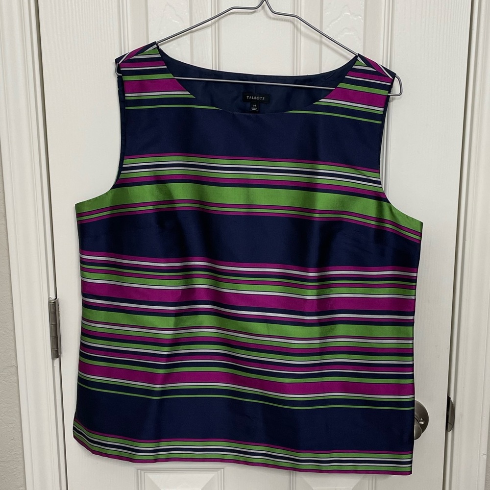 Talbots silk tank blouse